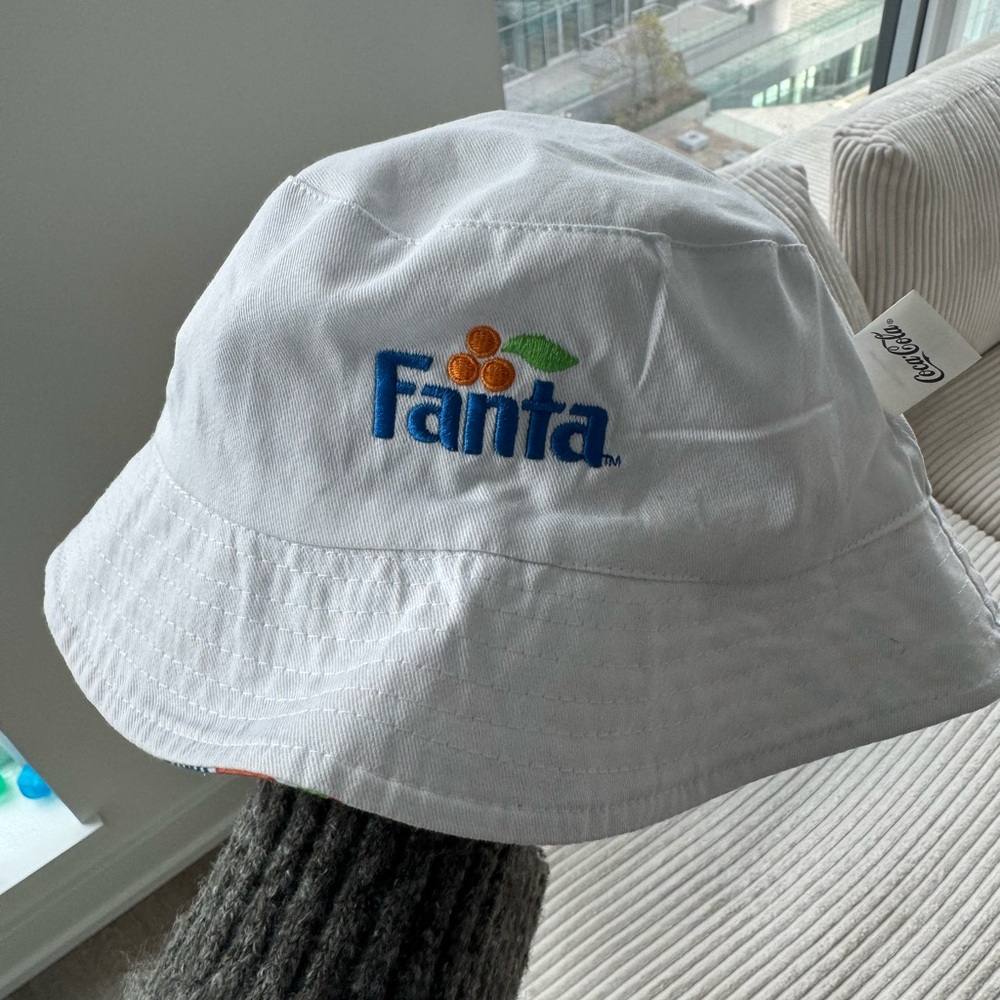 Fanta White Bucket Hat